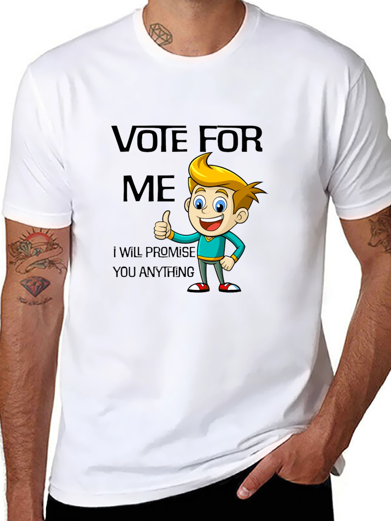 Vote For Me Funny Cartoon T-Shirt