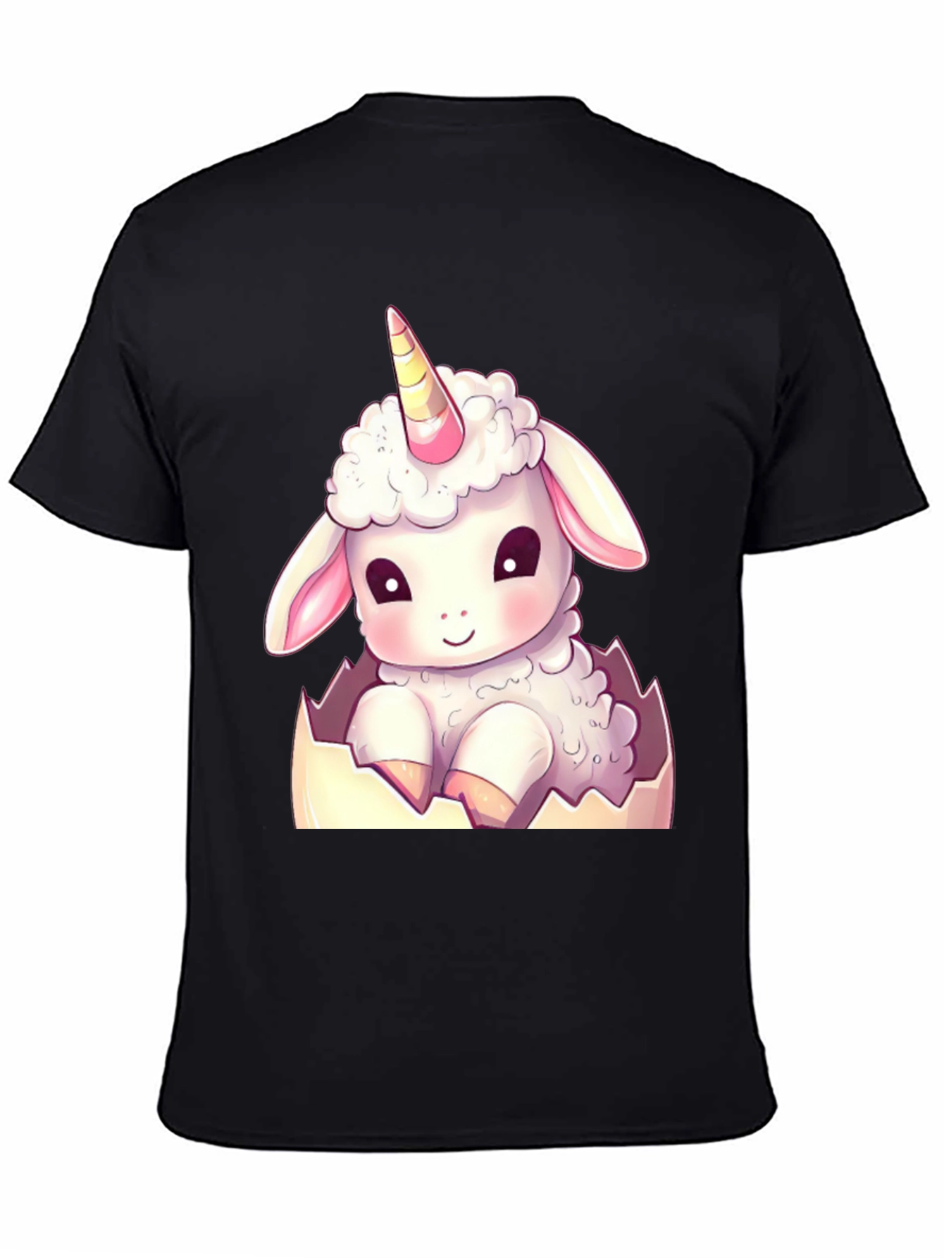 Cute Unicorn Sheep in Eggshell T-Shirt