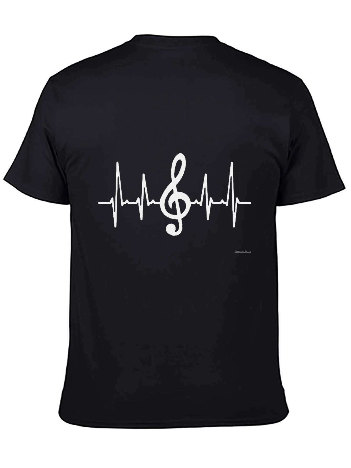 Musical Heartbeat T-Shirt - Black