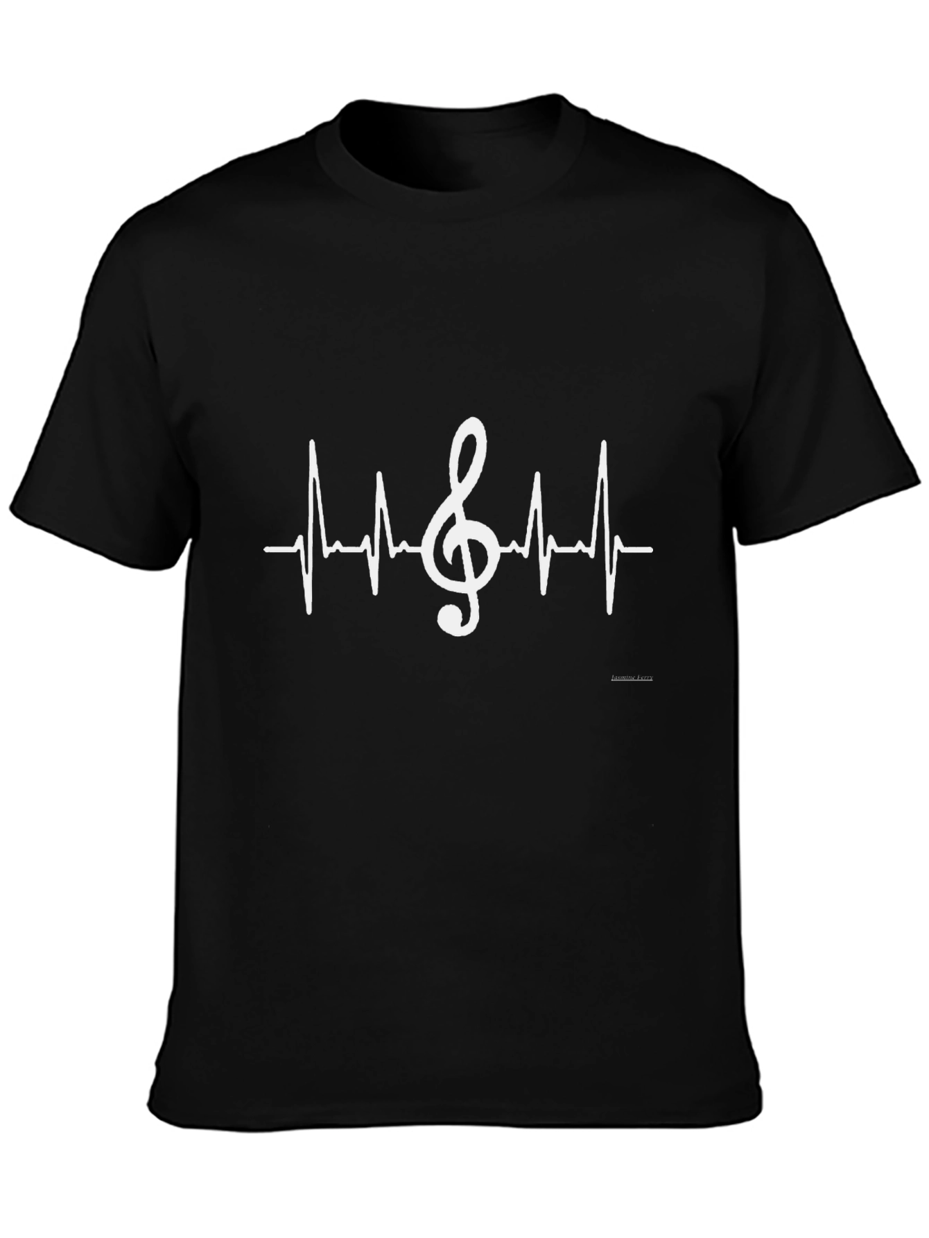 Musical Heartbeat T-Shirt - Black