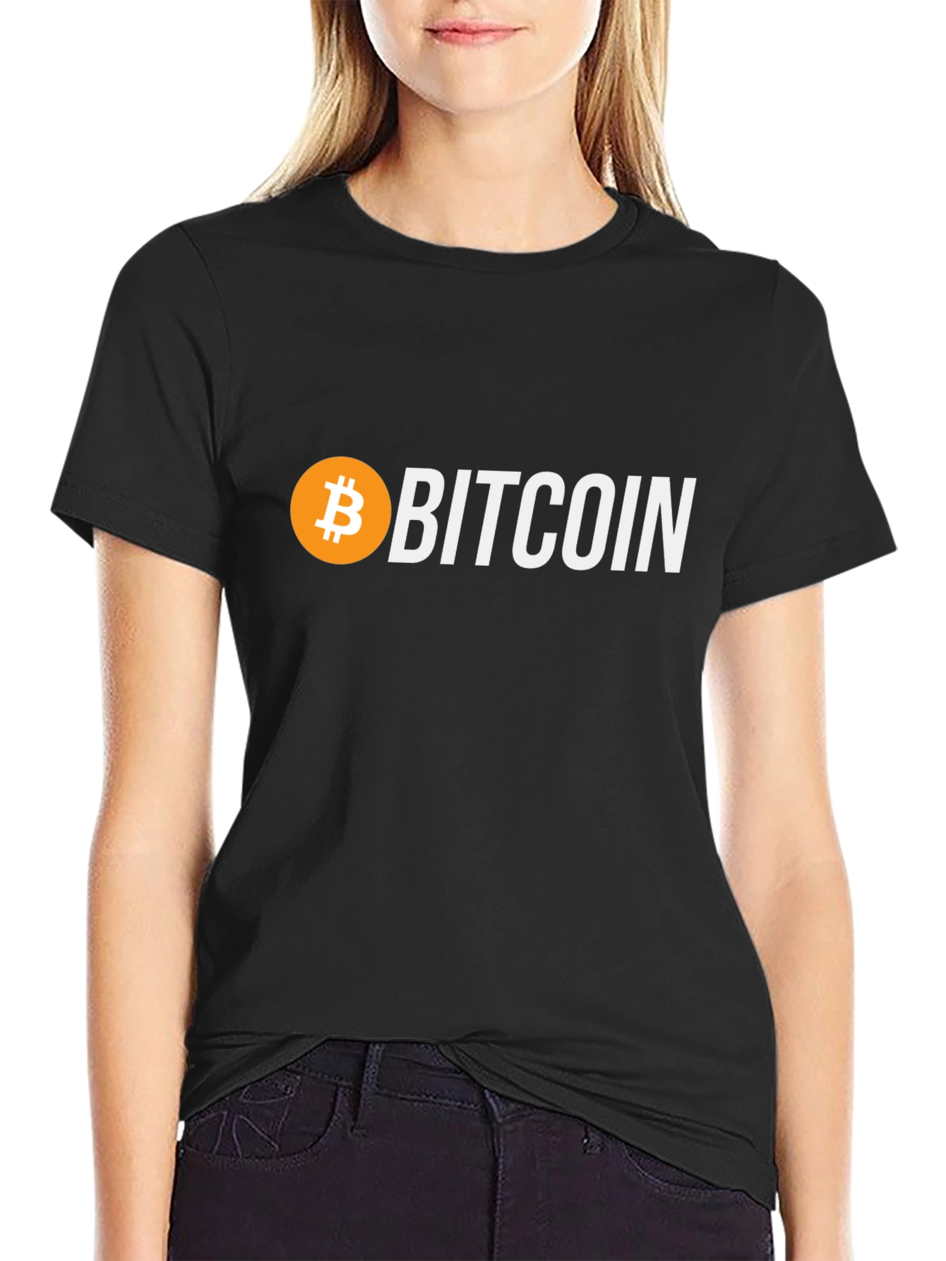 Bitcoin Cryptocurrency Black T-Shirt