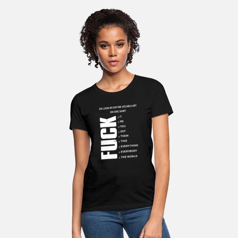 oh look my entire covabulary on one shirt it me yo