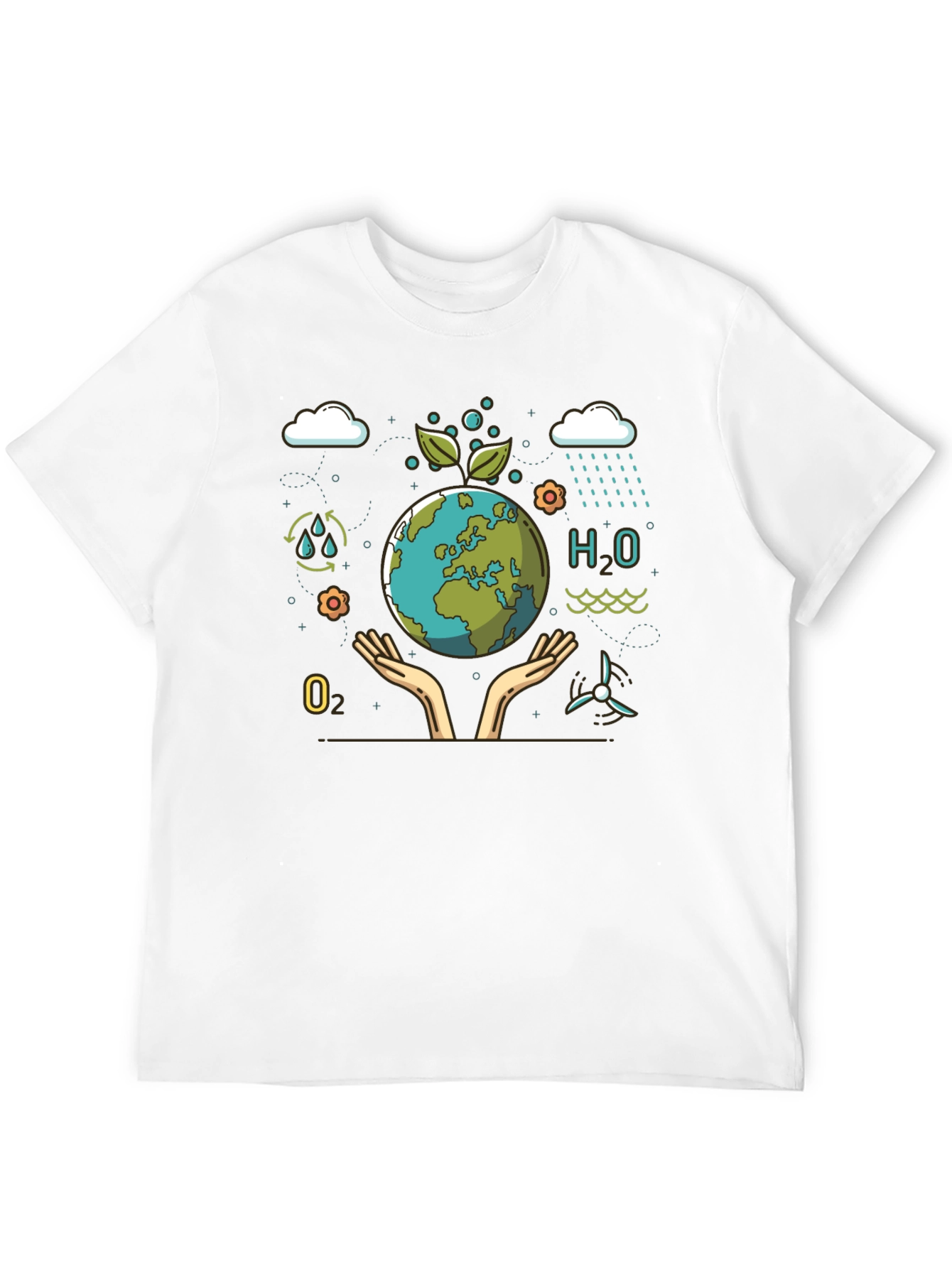 Eco-Friendly Earth Graphic T-Shirt