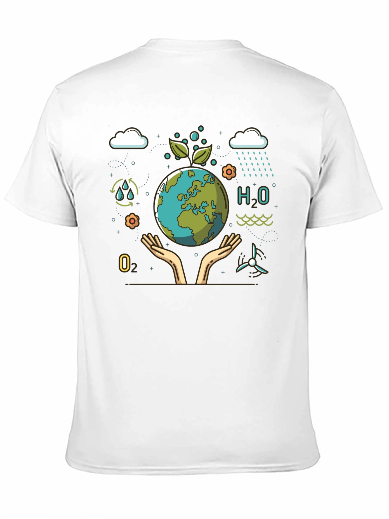 Eco-Friendly Earth Graphic T-Shirt