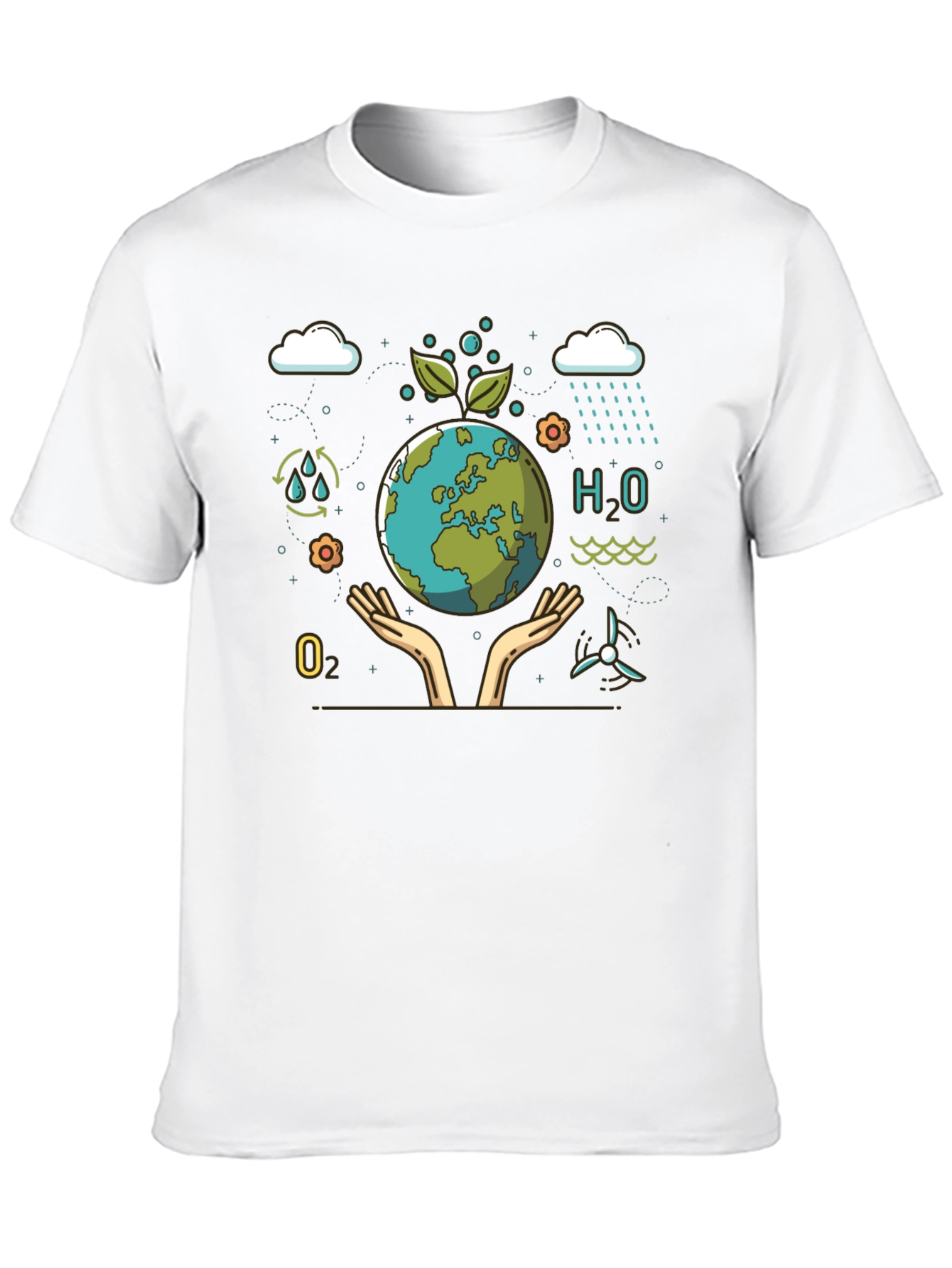 Eco-Friendly Earth Graphic T-Shirt