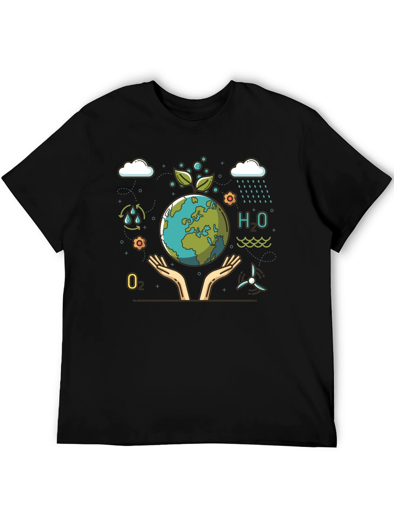 Eco-Friendly Earth Graphic T-Shirt