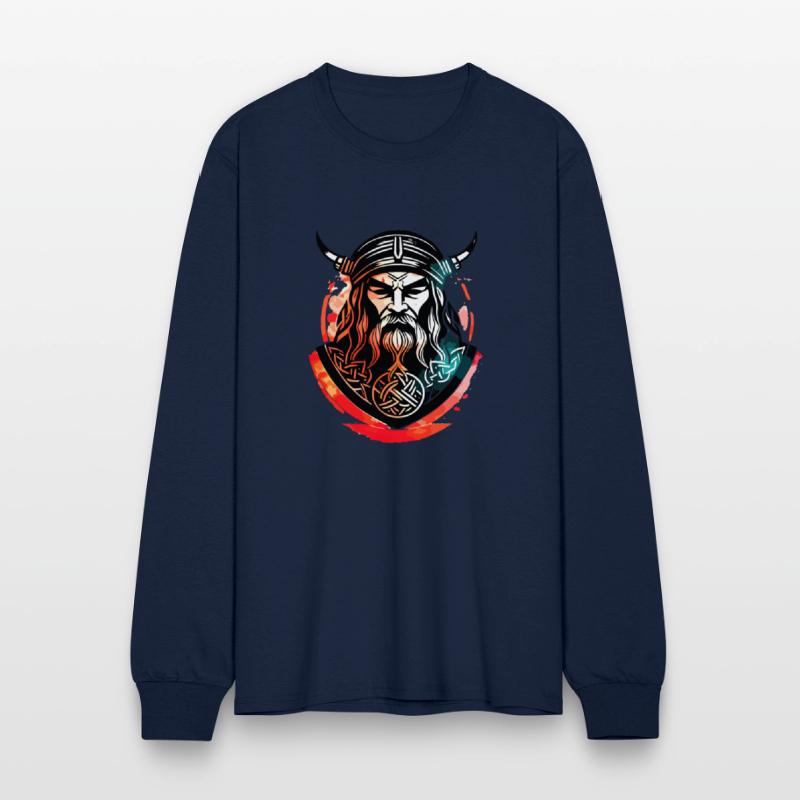 Old Viking Warrior. Viking Warrior Watercolor.