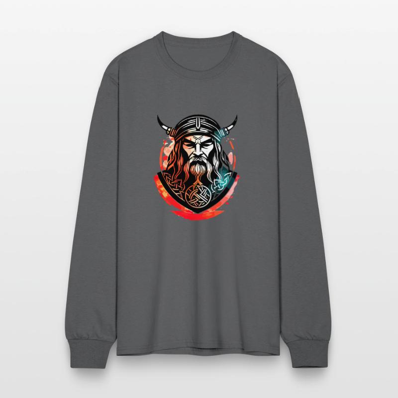 Old Viking Warrior. Viking Warrior Watercolor.