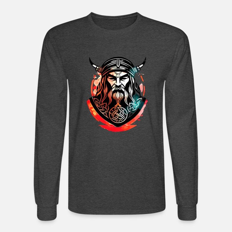 Old Viking Warrior. Viking Warrior Watercolor.