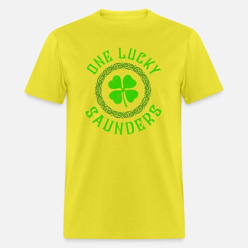 One Lucky Saunders Irish Family Four Leaf Clover