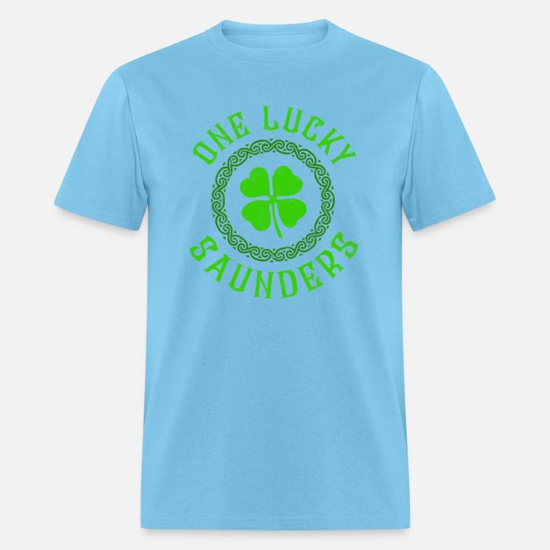 One Lucky Saunders Irish Family Four Leaf Clover