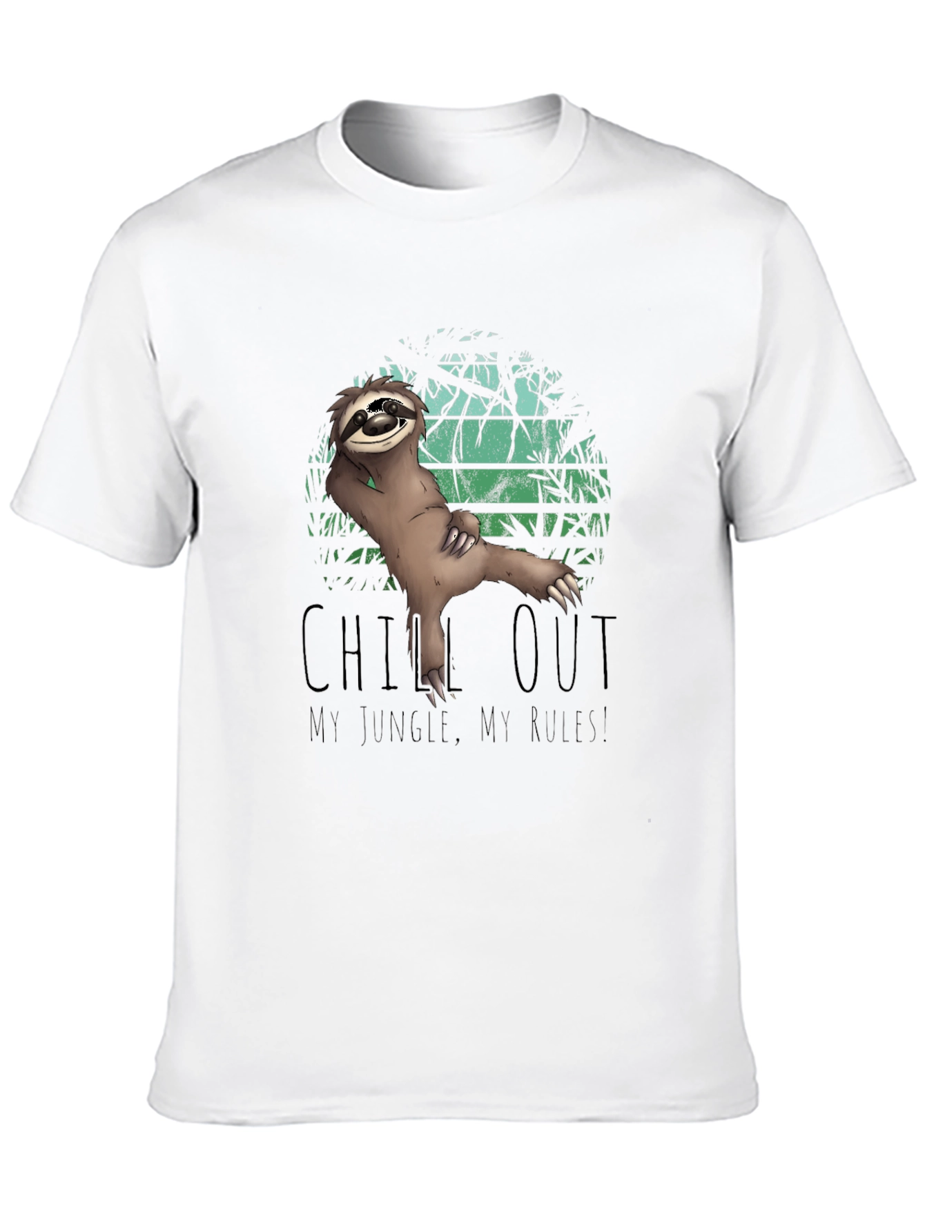 Chill Out Sloth Graphic T-Shirt - Jungle Style