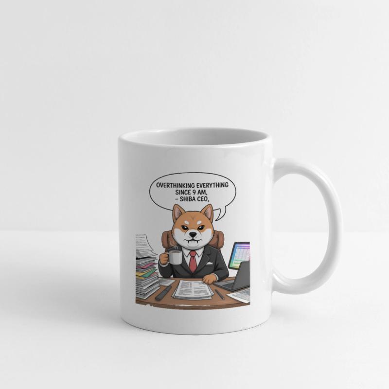 Overthinking Shiba CEO Illustration