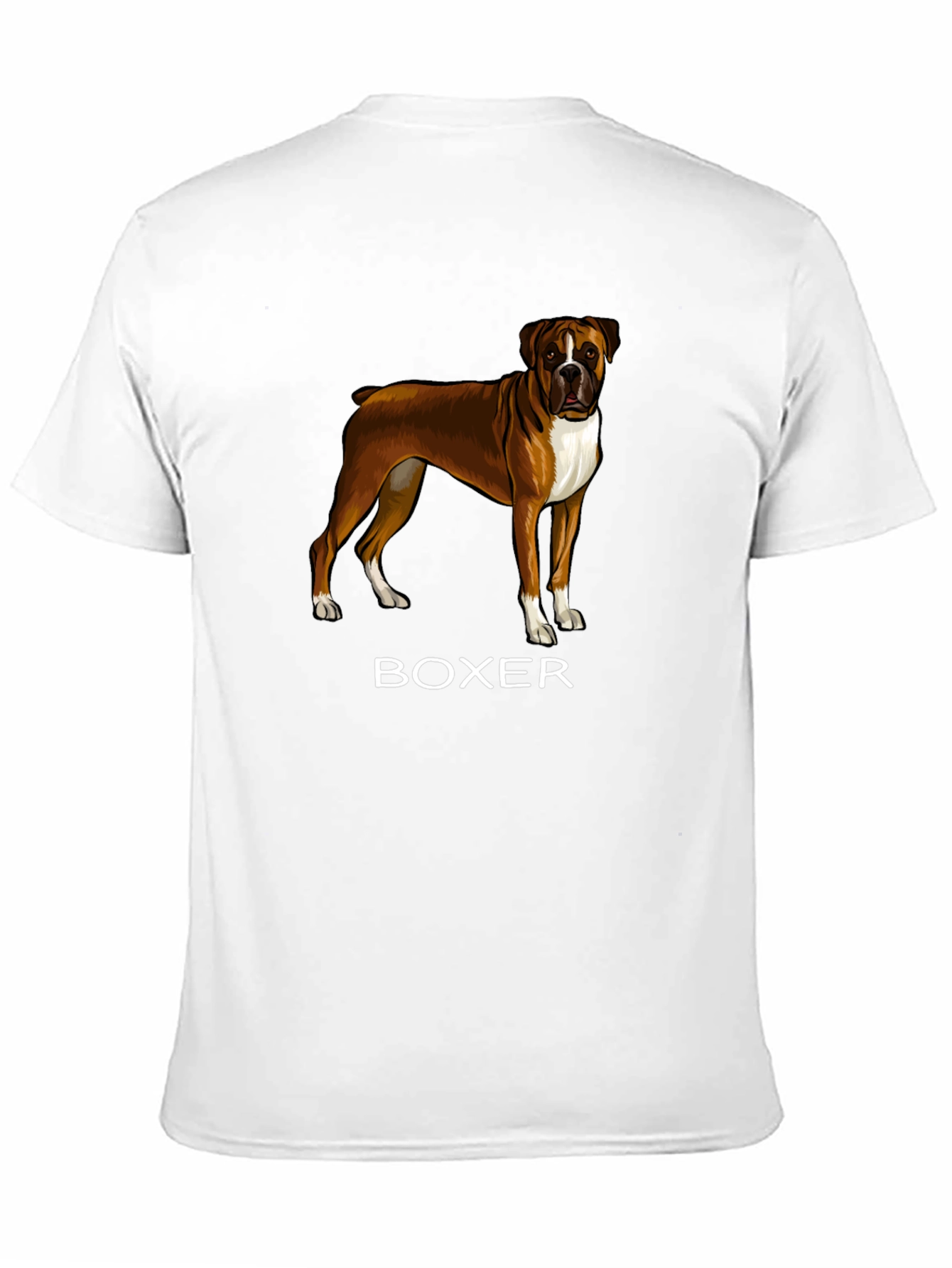 Boxer Dog Graphic T-Shirt - Mens Black Tee