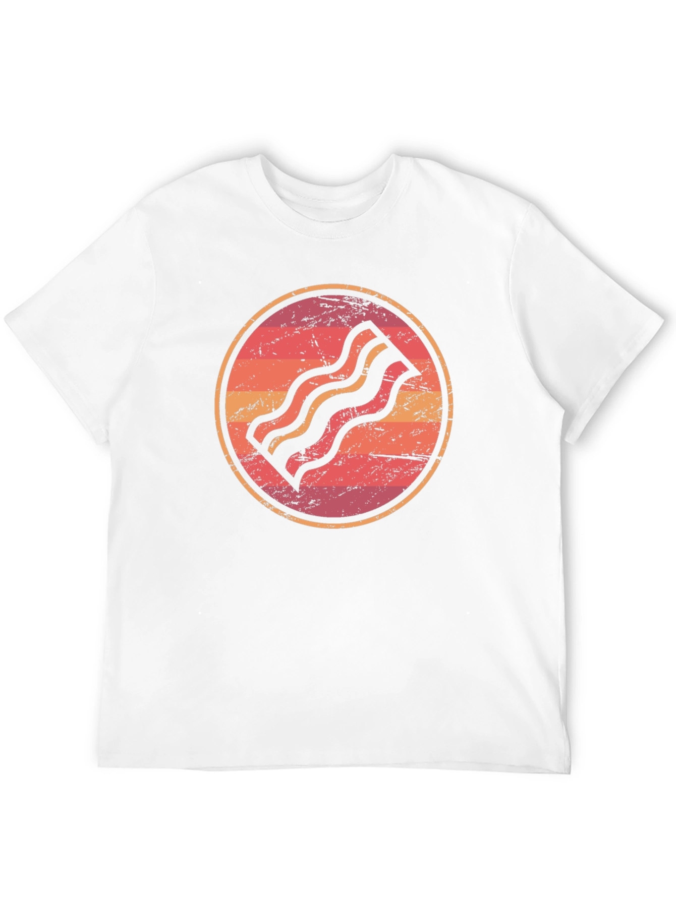 Retro Bacon Graphic Tee - Black Unisex T-Shirt
