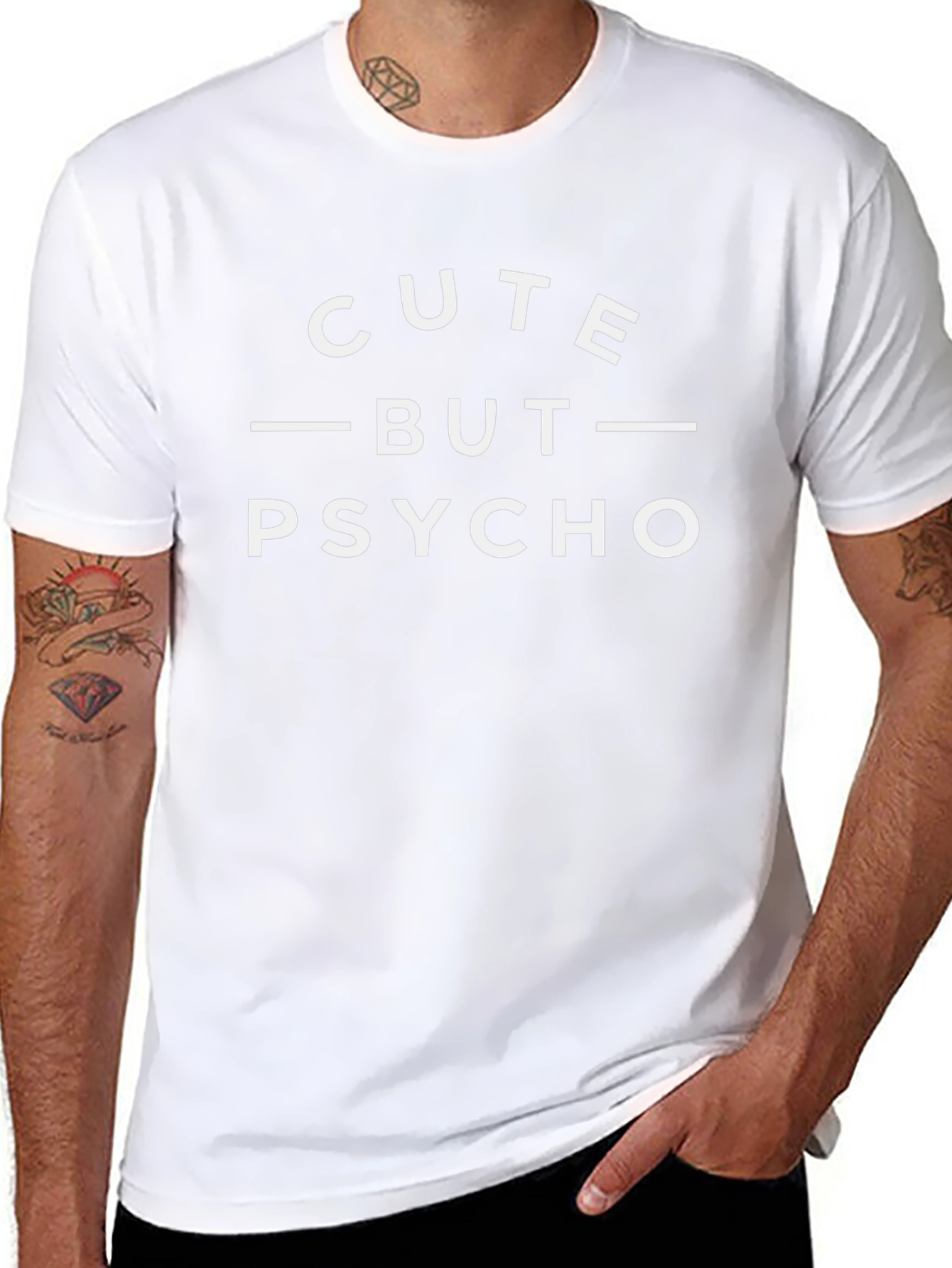 Cute But Psycho Graphic Tee - Black