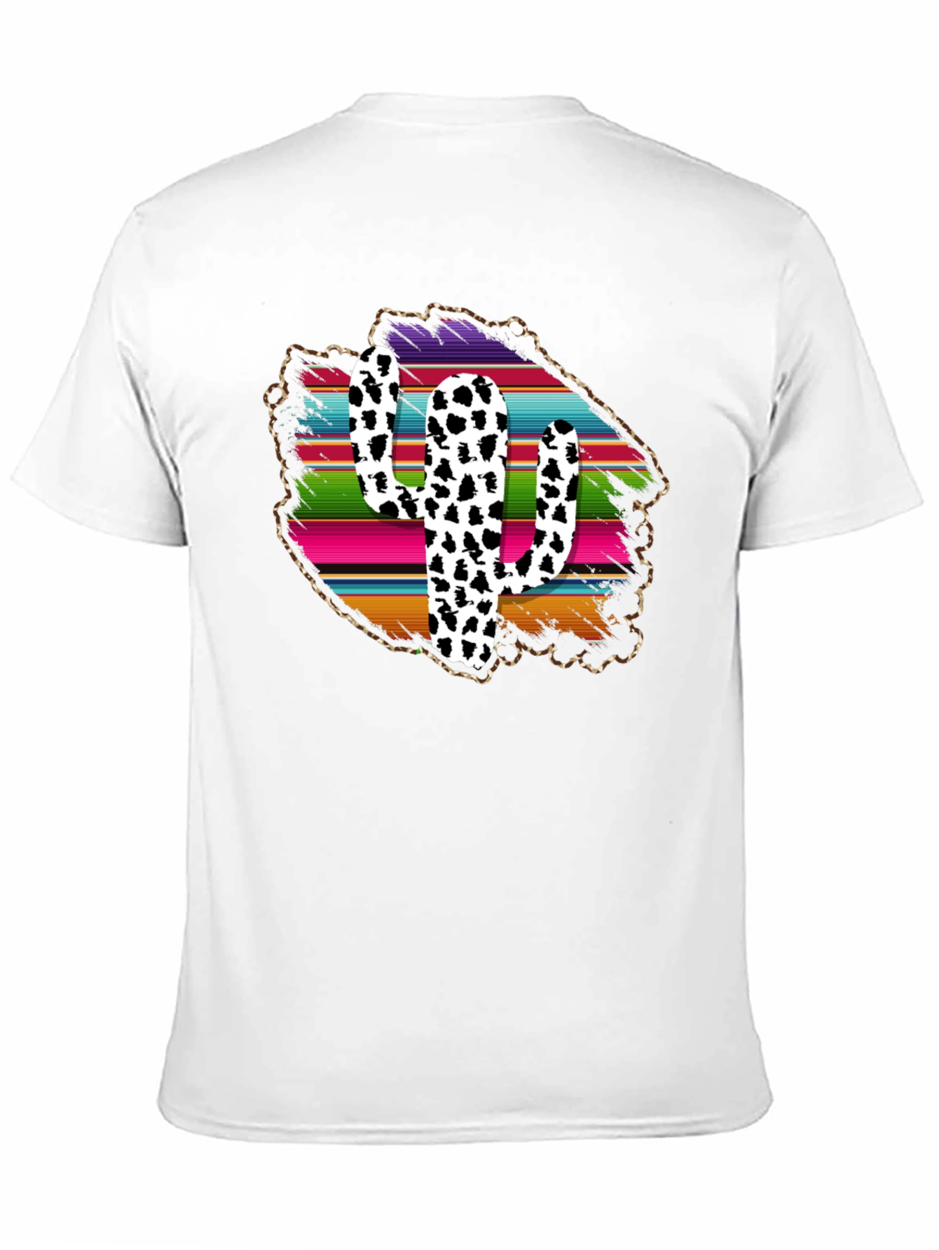 Cow Print Cactus Graphic Tee