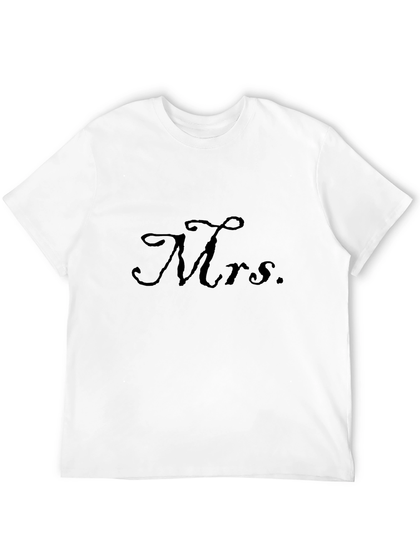 Mrs. Graphic T-Shirt - Black Casual Tee