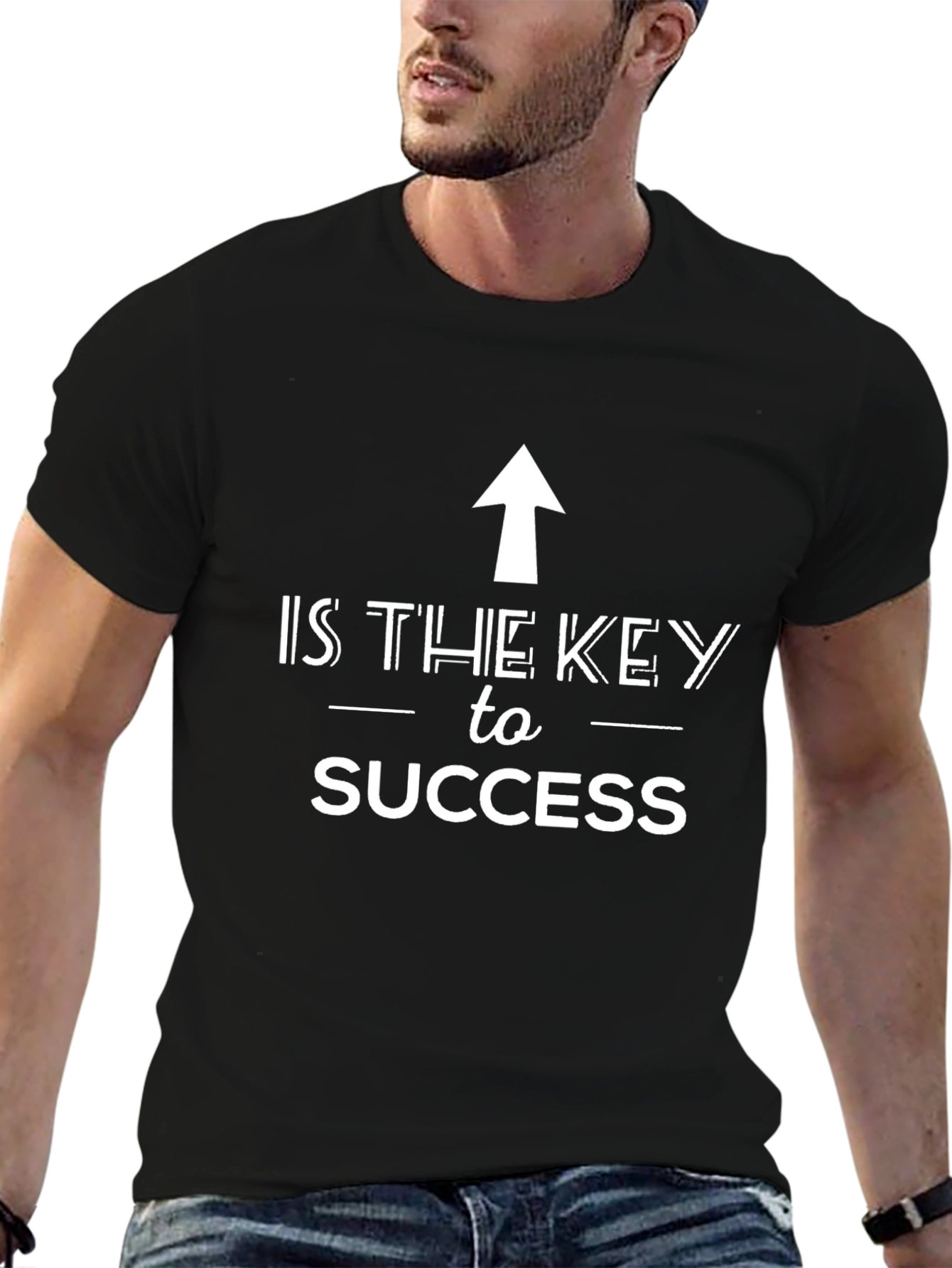 Success Graphic Black T-Shirt