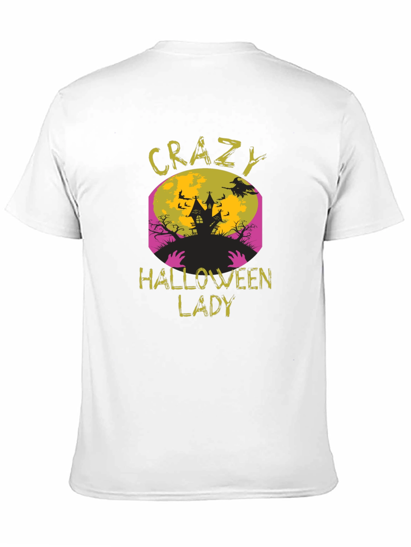 Crazy Halloween Lady T-Shirt