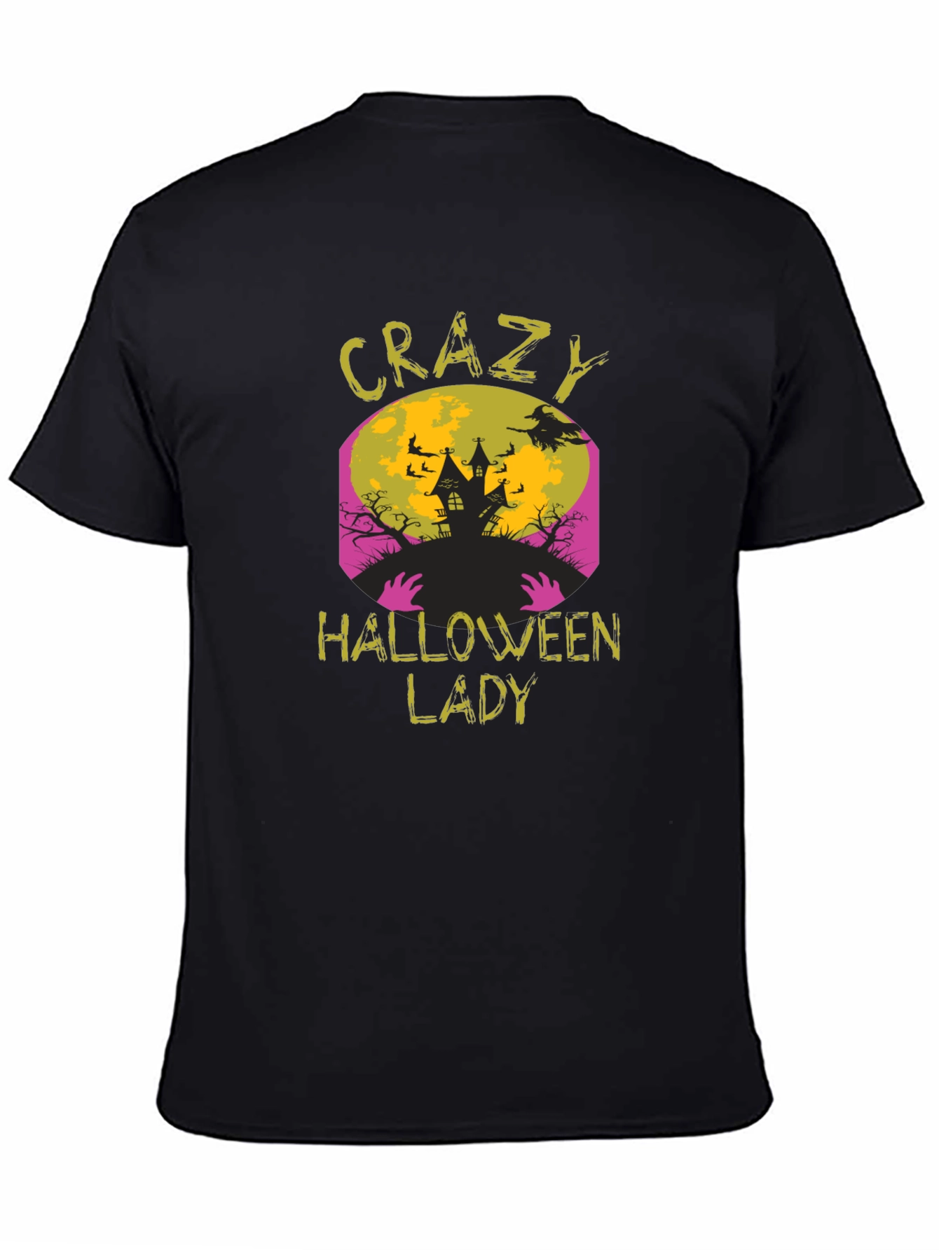 Crazy Halloween Lady T-Shirt