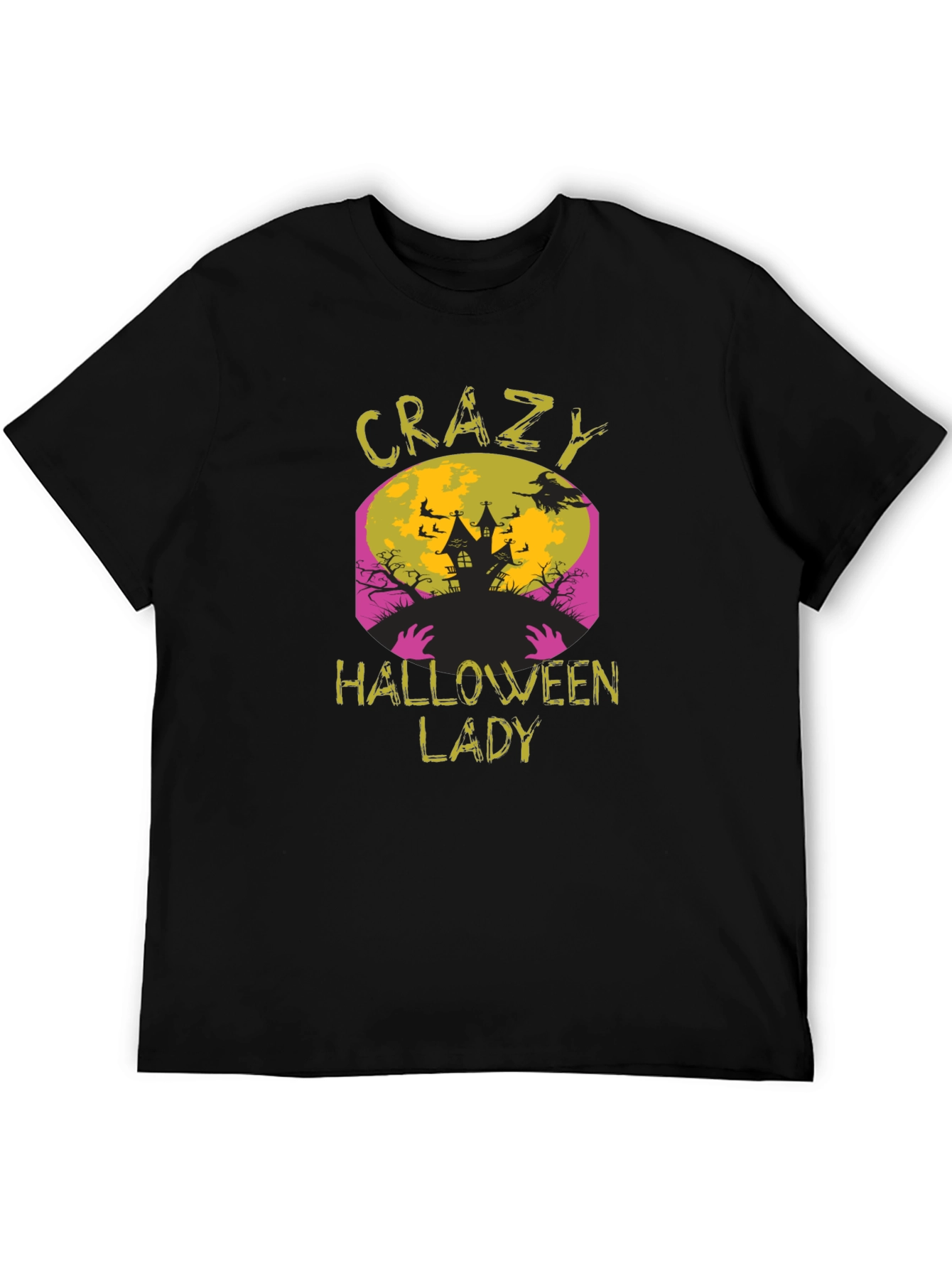 Crazy Halloween Lady T-Shirt