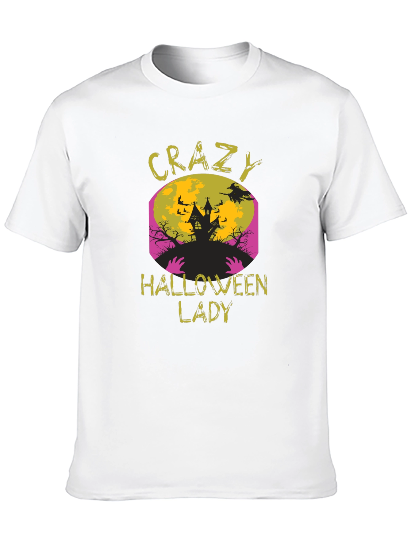 Crazy Halloween Lady T-Shirt