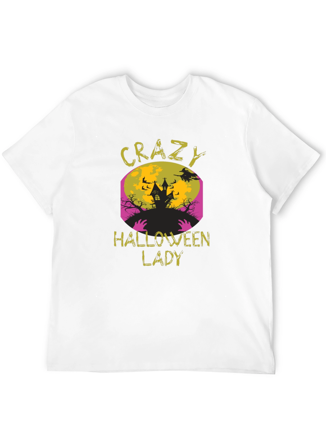 Crazy Halloween Lady T-Shirt