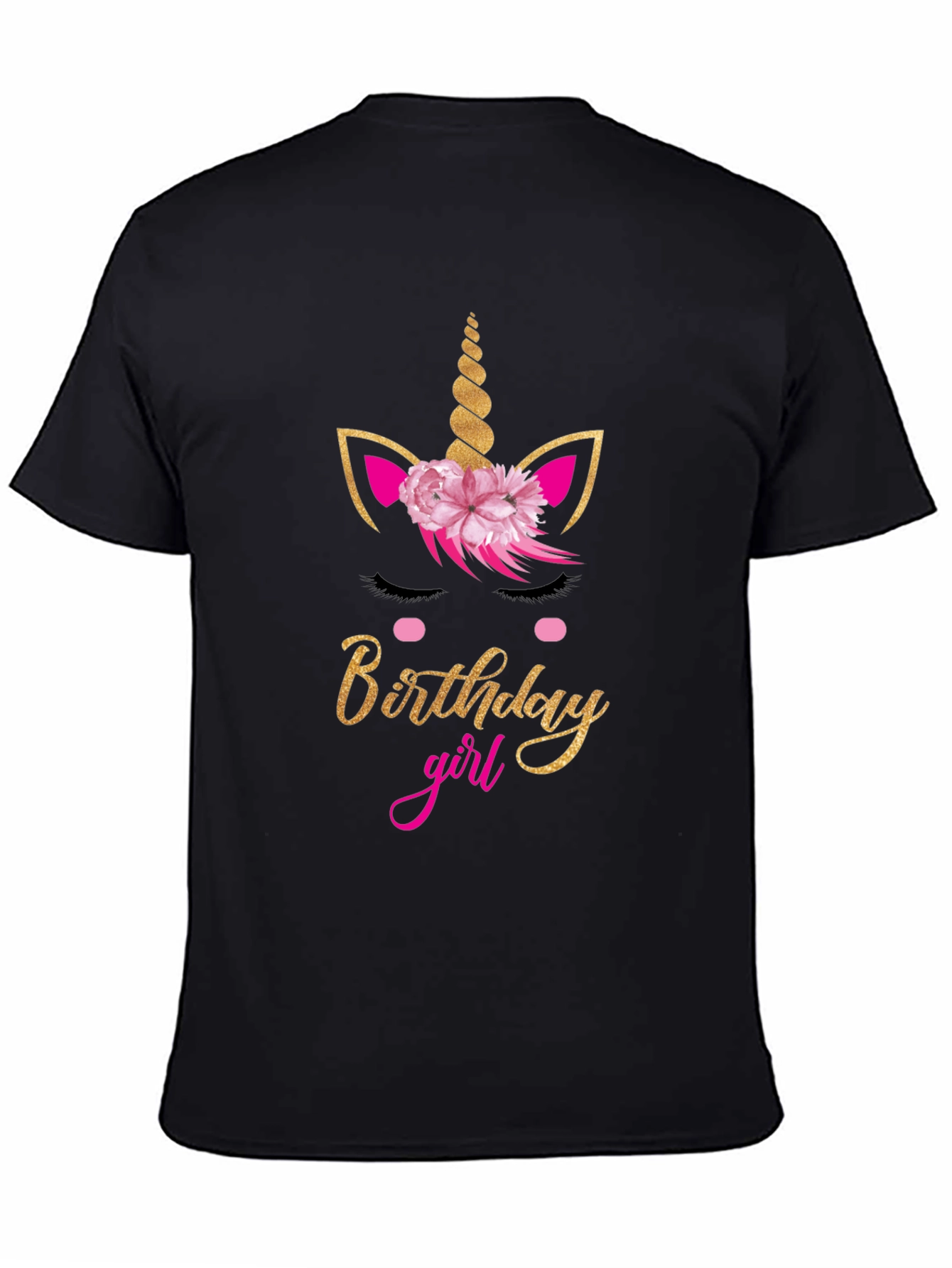 Birthday Girl Unicorn Graphic Tee