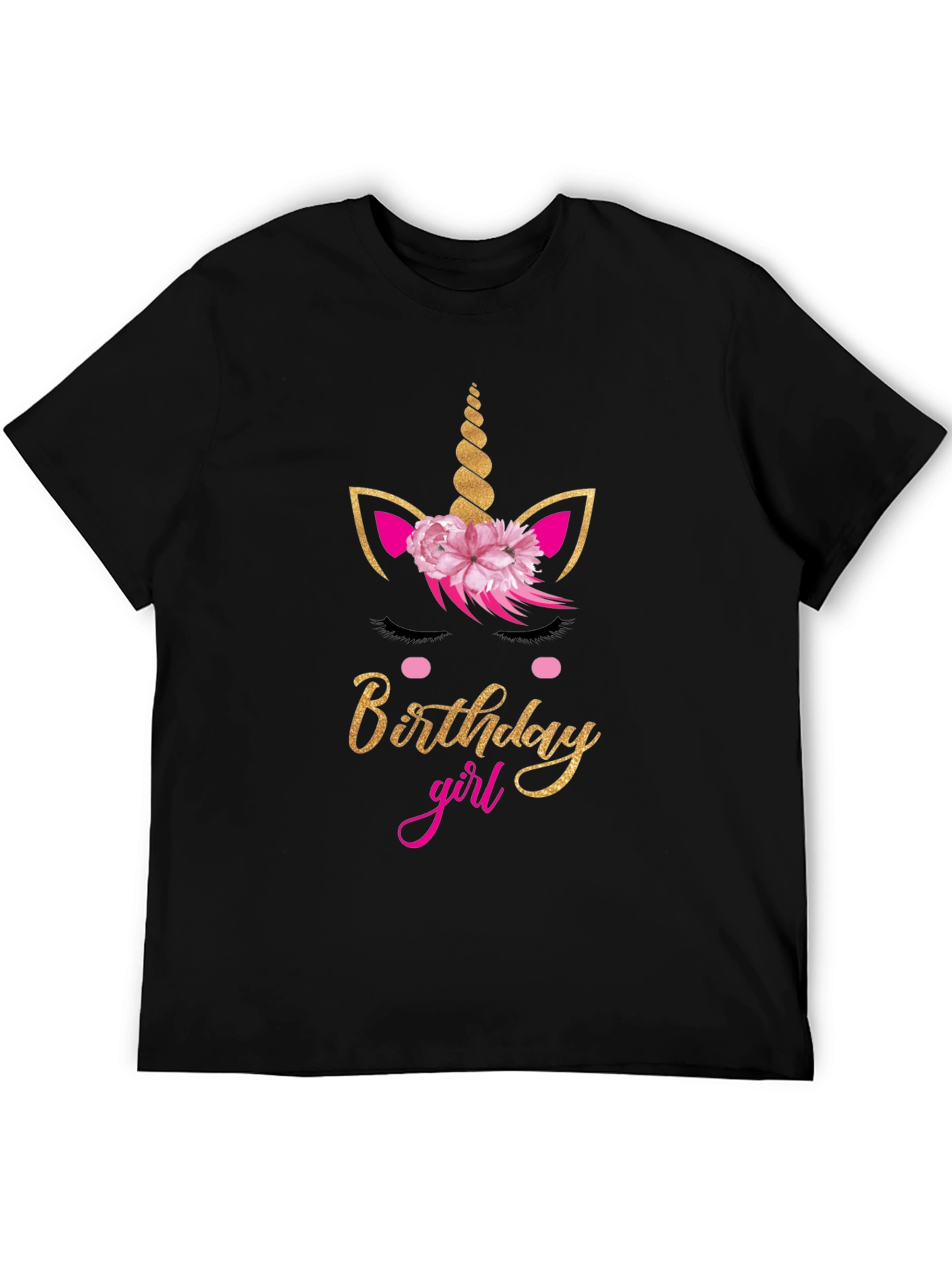 Birthday Girl Unicorn Graphic Tee