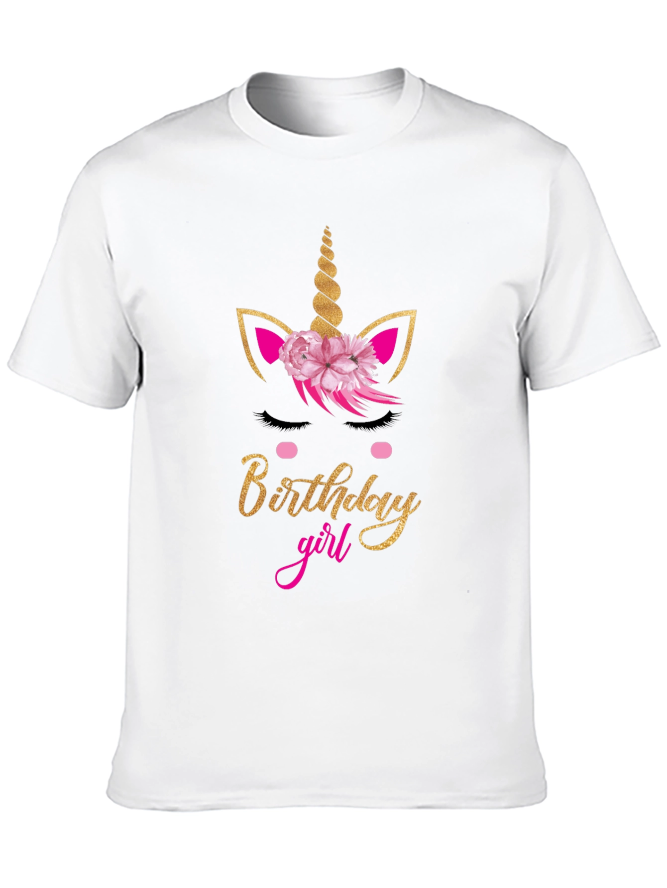 Birthday Girl Unicorn Graphic Tee