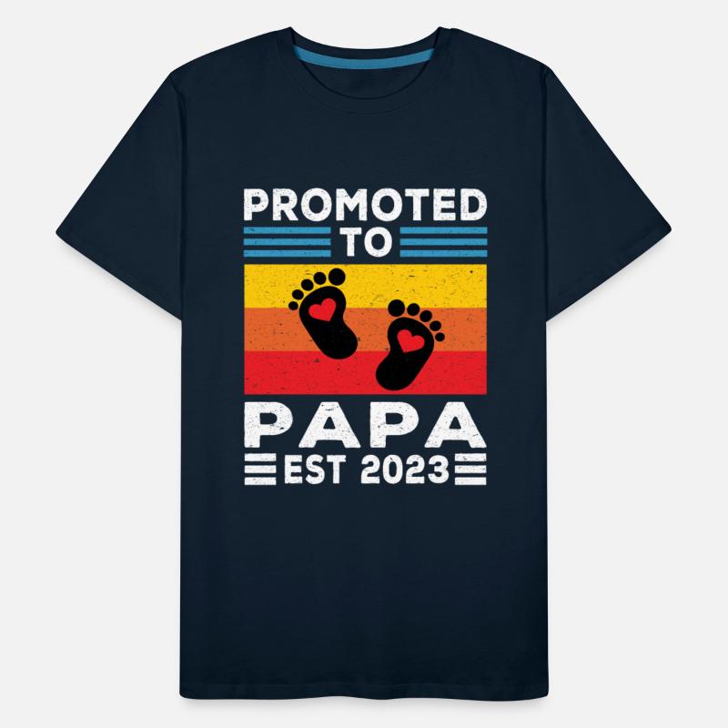 Papa | Promoted to Papa Est 2023 Dad Gifts Papa