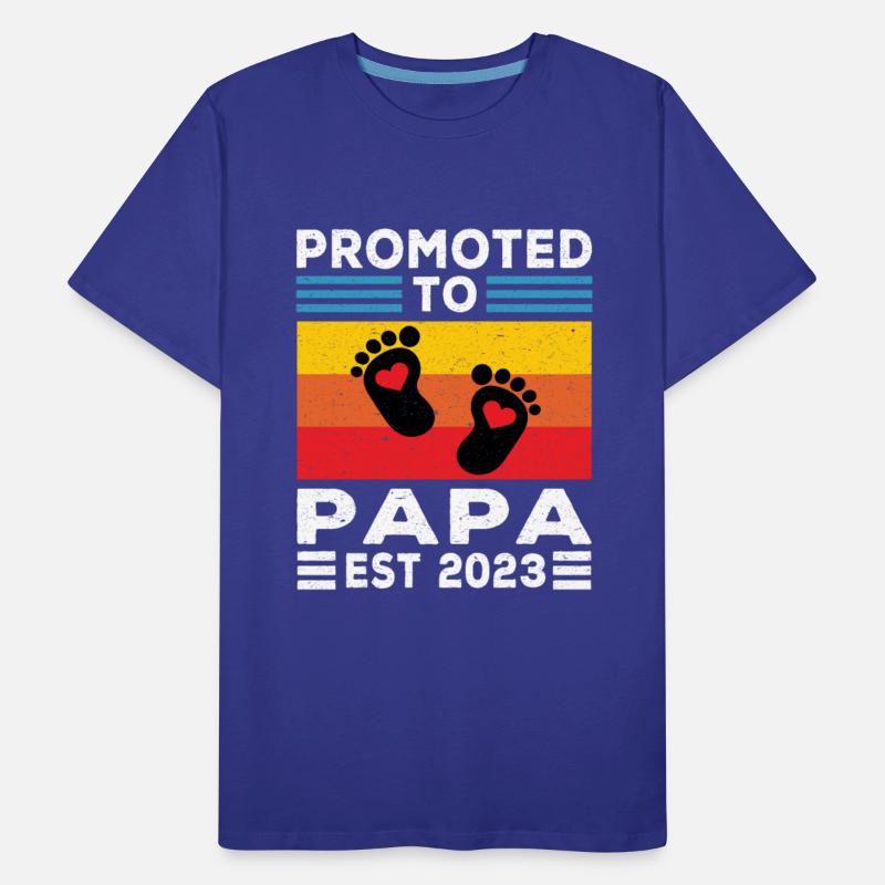 Papa | Promoted to Papa Est 2023 Dad Gifts Papa