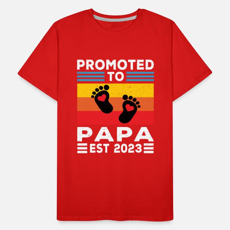 Papa | Promoted to Papa Est 2023 Dad Gifts Papa