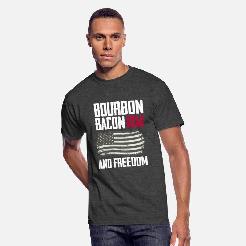 Patriotic American Flag Bourbon Bacon Guns Freedom