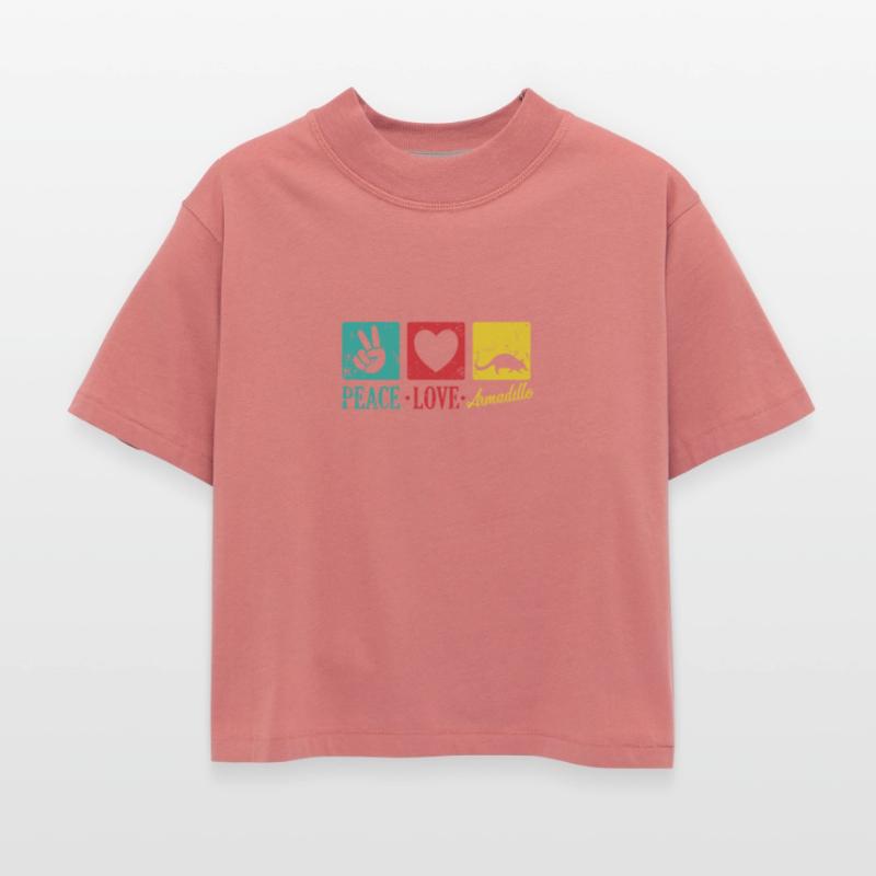 Peace Love Armadillo Mammal USA