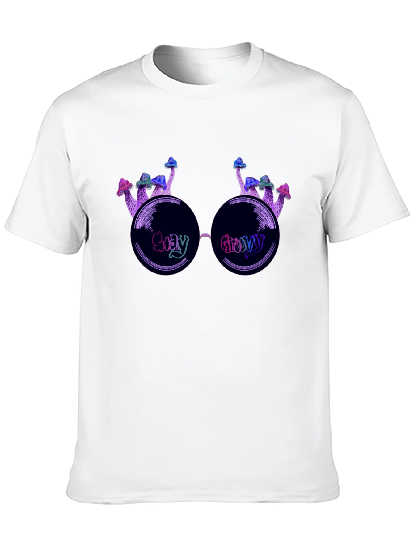 Stay Groovy Mushroom Graphic T-Shirt