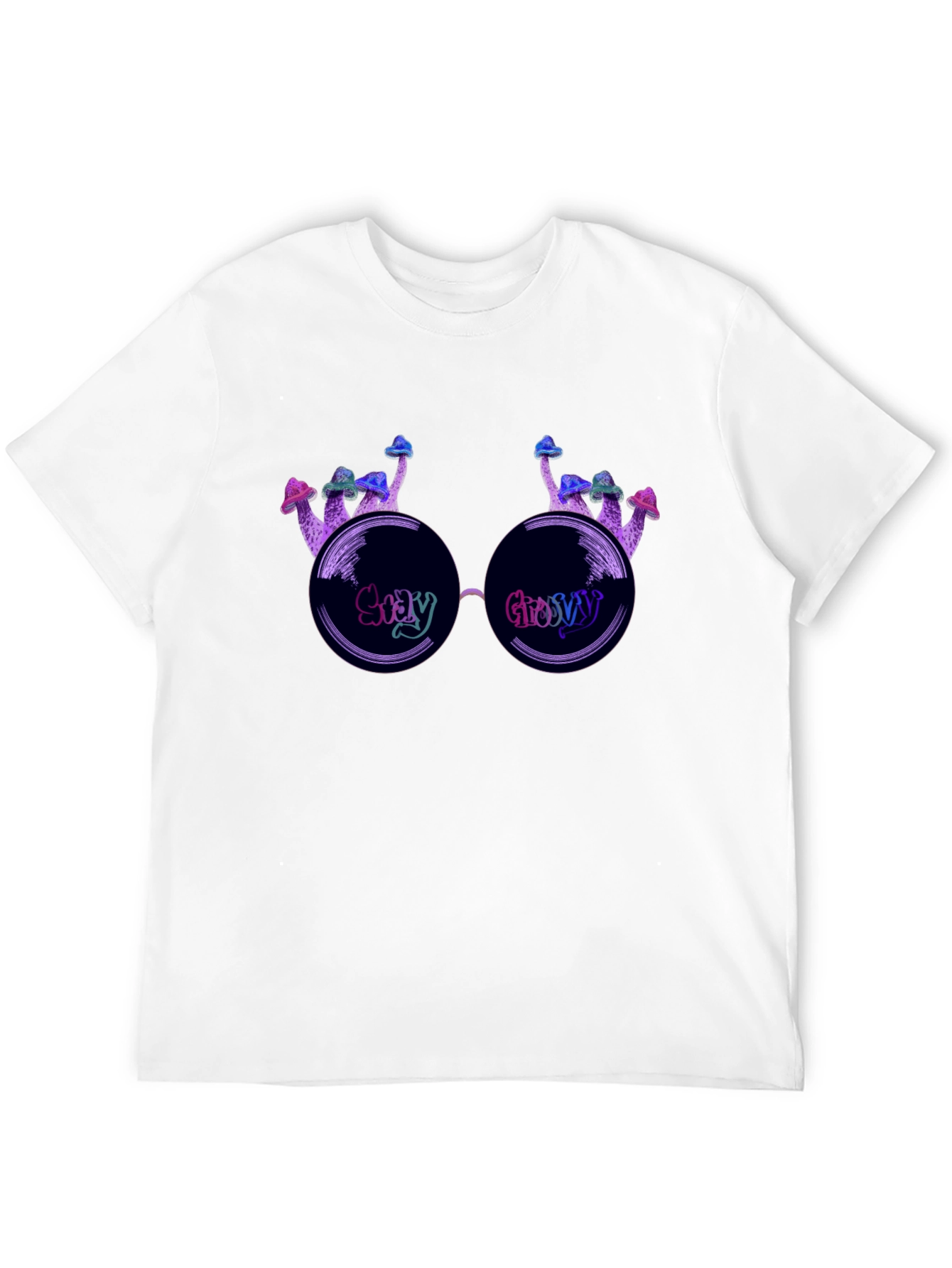 Stay Groovy Mushroom Graphic T-Shirt