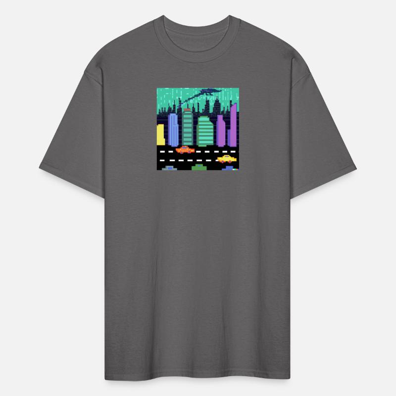 Pixel Art City Town Arcade Design 2D