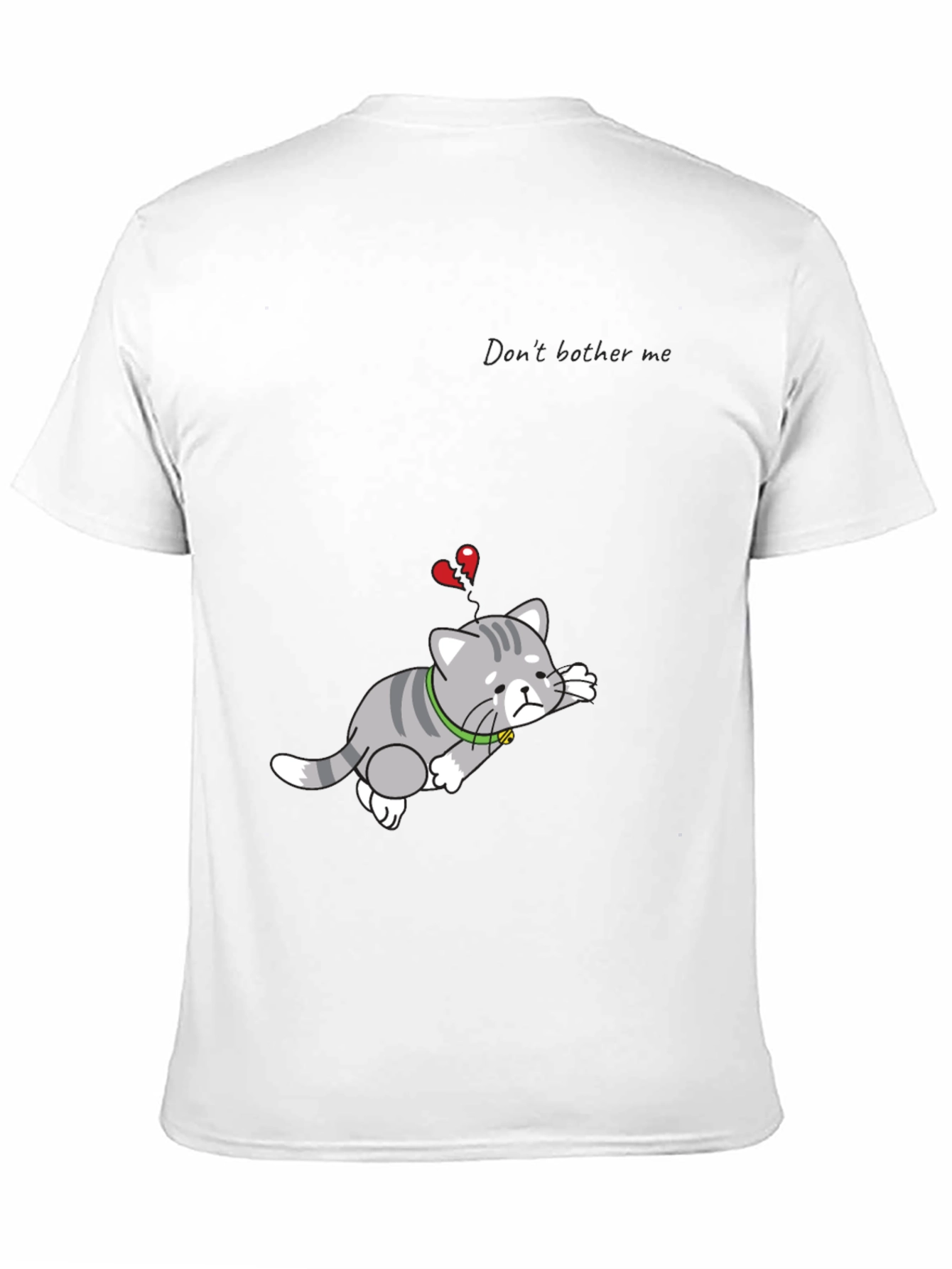 Sad Cat Graphic Tee - Dont Bother Me T-Shirt