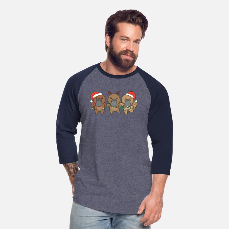 Platypus Christmas Winter Animals Platypus