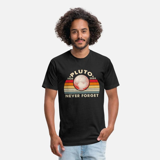 Pluto Never Forget Retro Vintage Science Graphic