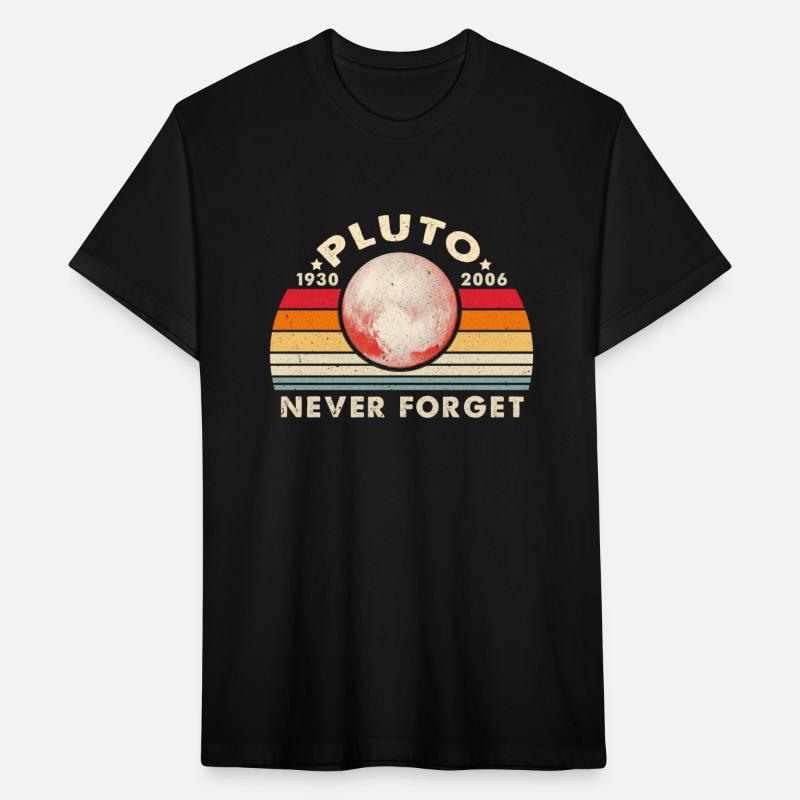 Pluto Never Forget Retro Vintage Science Graphic