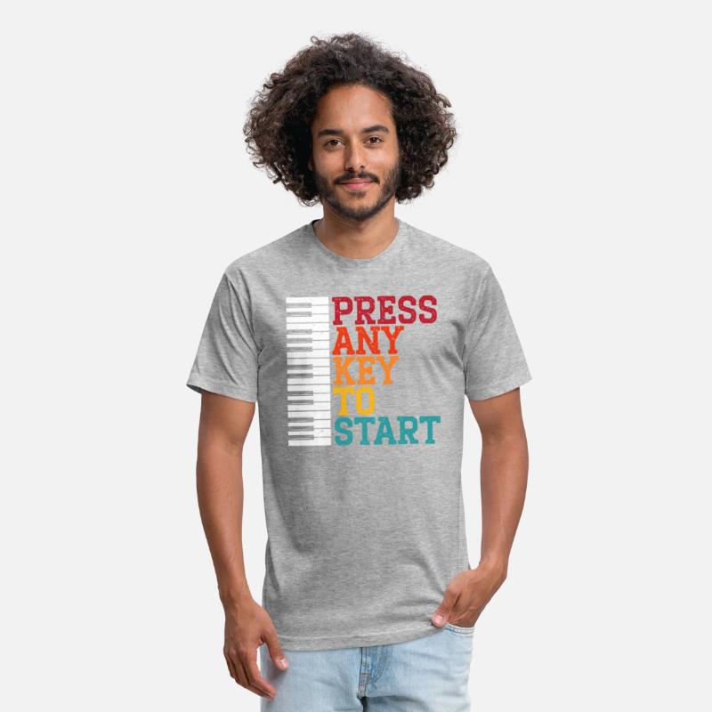 Press Any Key To Start Piano Player Musician Music