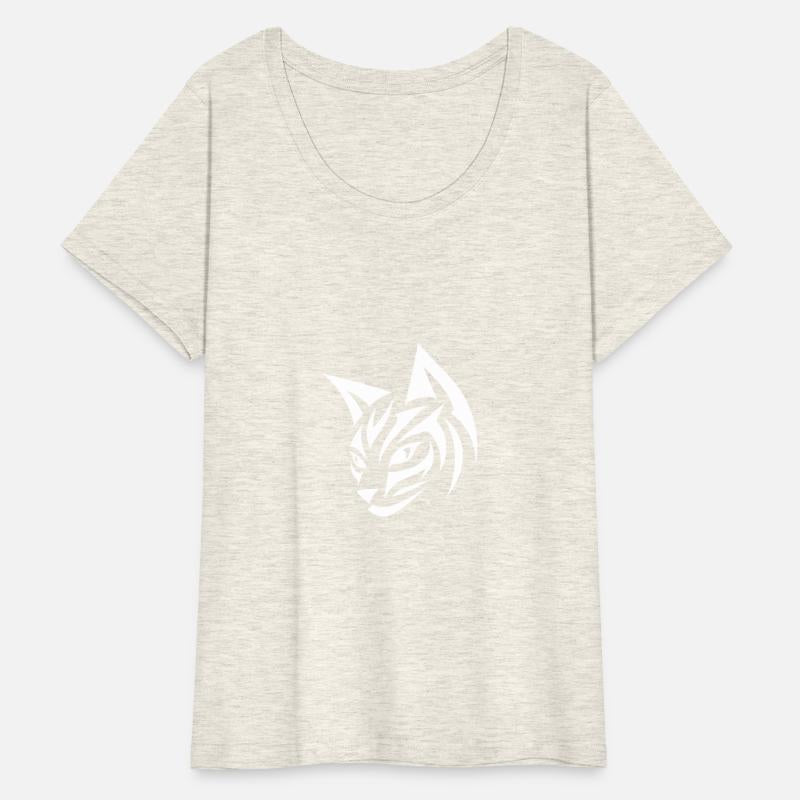 Pretty Cat Head With Tribal Accents