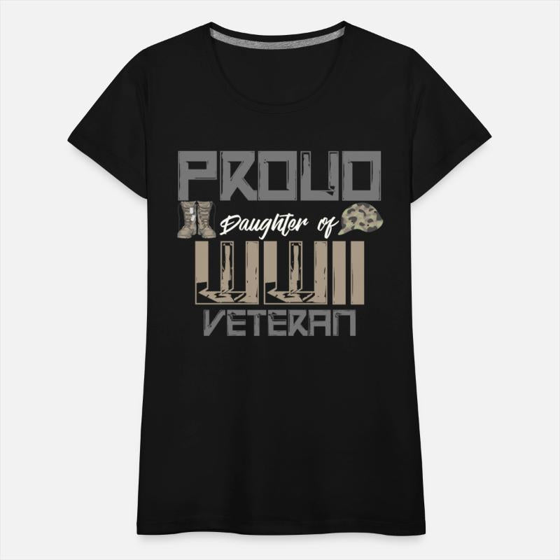 Proud Daughter Of WWII Veteran American Flag Army