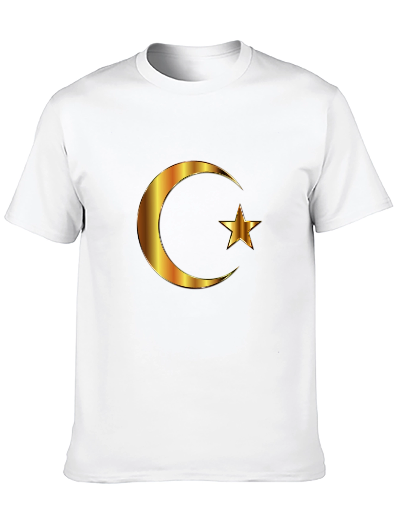Crescent Moon Star T-Shirt - Islamic Inspired Design
