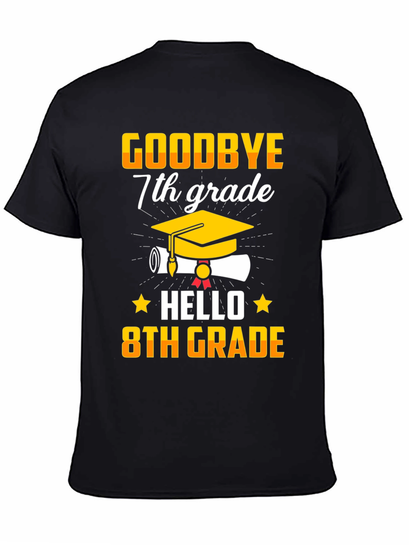 Goodbye 7th Grade Hello 8th Grade Graduation T-Shirt