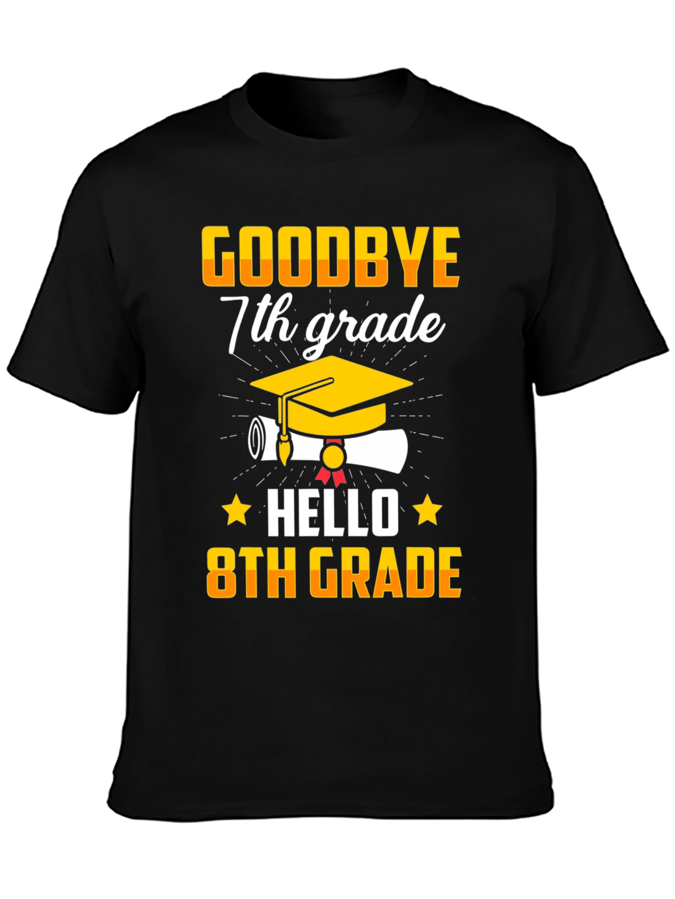 Goodbye 7th Grade Hello 8th Grade Graduation T-Shirt