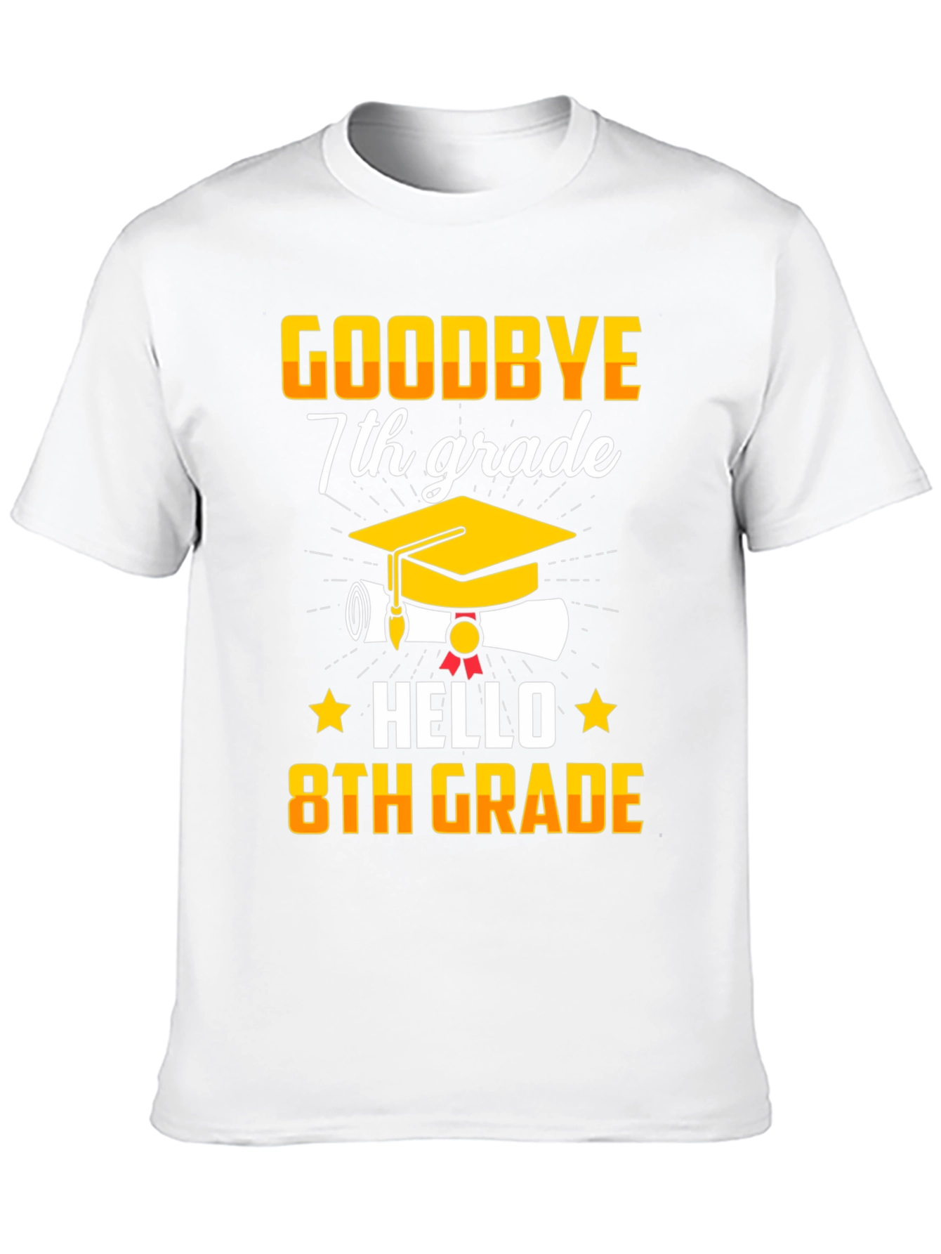 Goodbye 7th Grade Hello 8th Grade Graduation T-Shirt